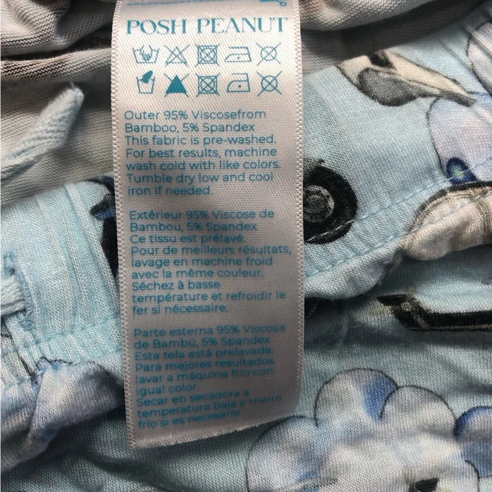 Posh Peanut Police Print Adult Pajamas - Picture 7 of 9